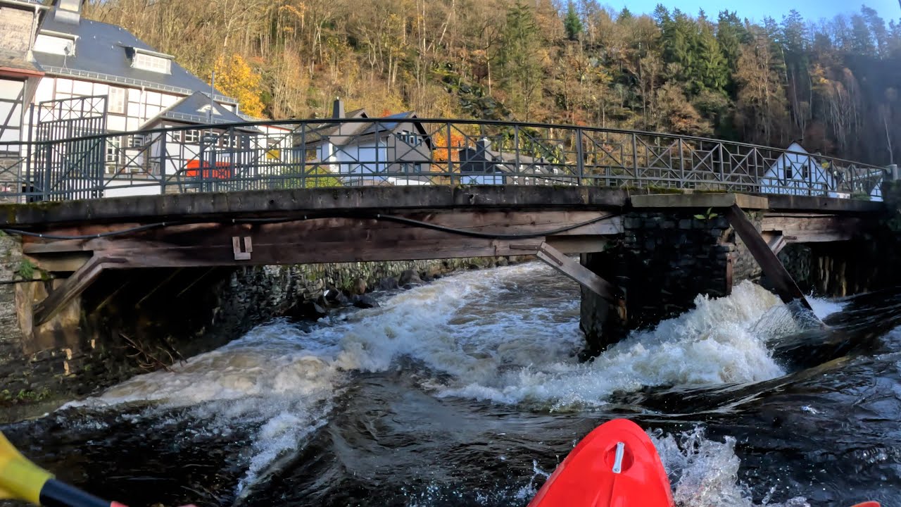 Kayaking on the Rur at 65cm | Monschau | Spade Barracuda