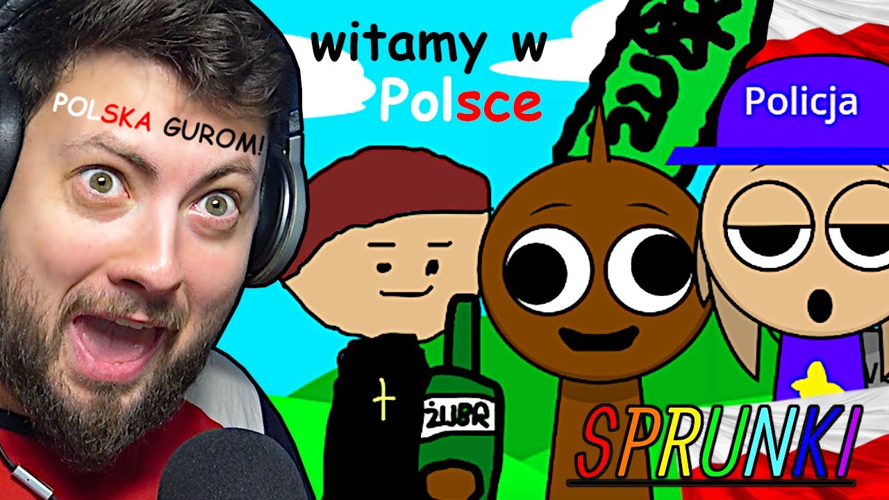 SPRUNKI PO POLSKU! *Polski Śmieszny mod do Sprunki!* 😆