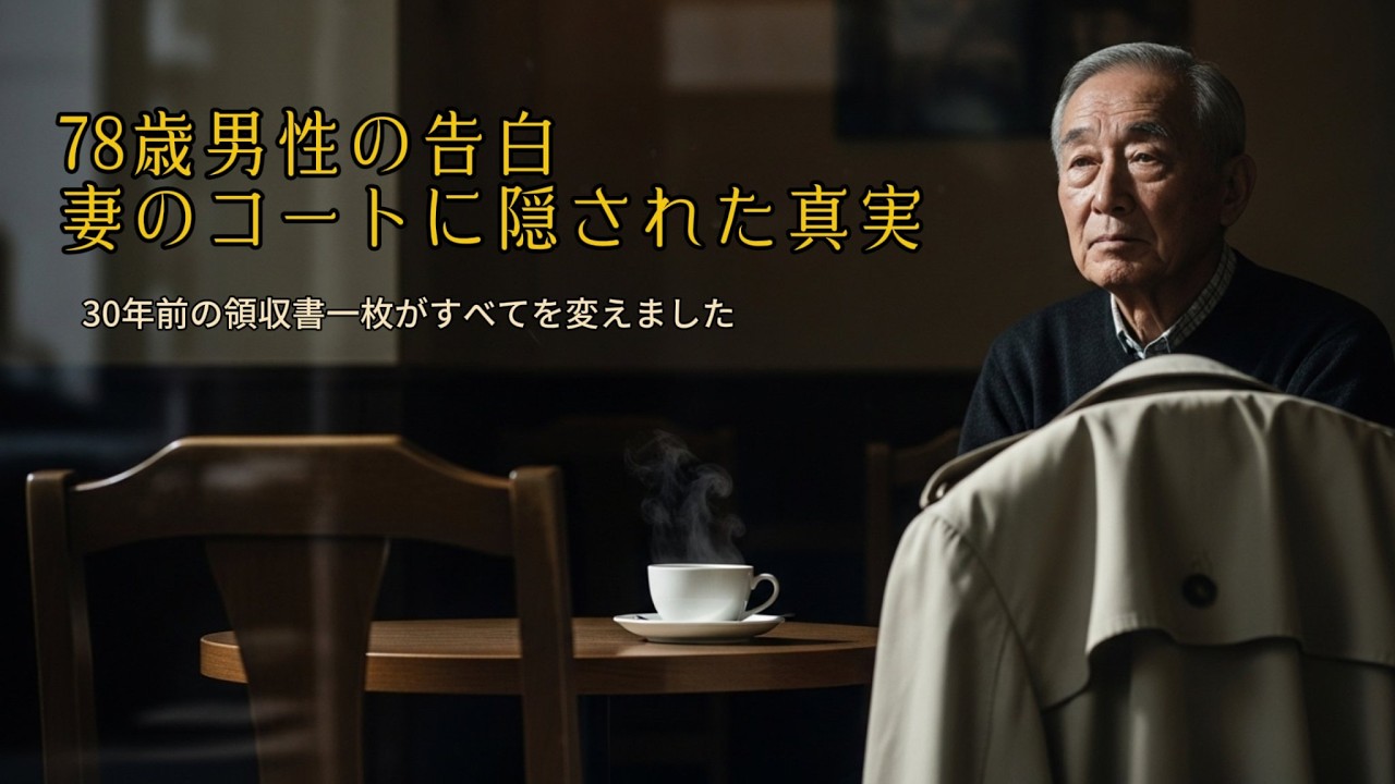 捨てられなかった一枚のコート…30年ぶりに見つけた領収書が明かした妻の秘密 | 78歳男性の遅すぎた懺悔 #シニアストーリー #老年の知恵 #70代男性