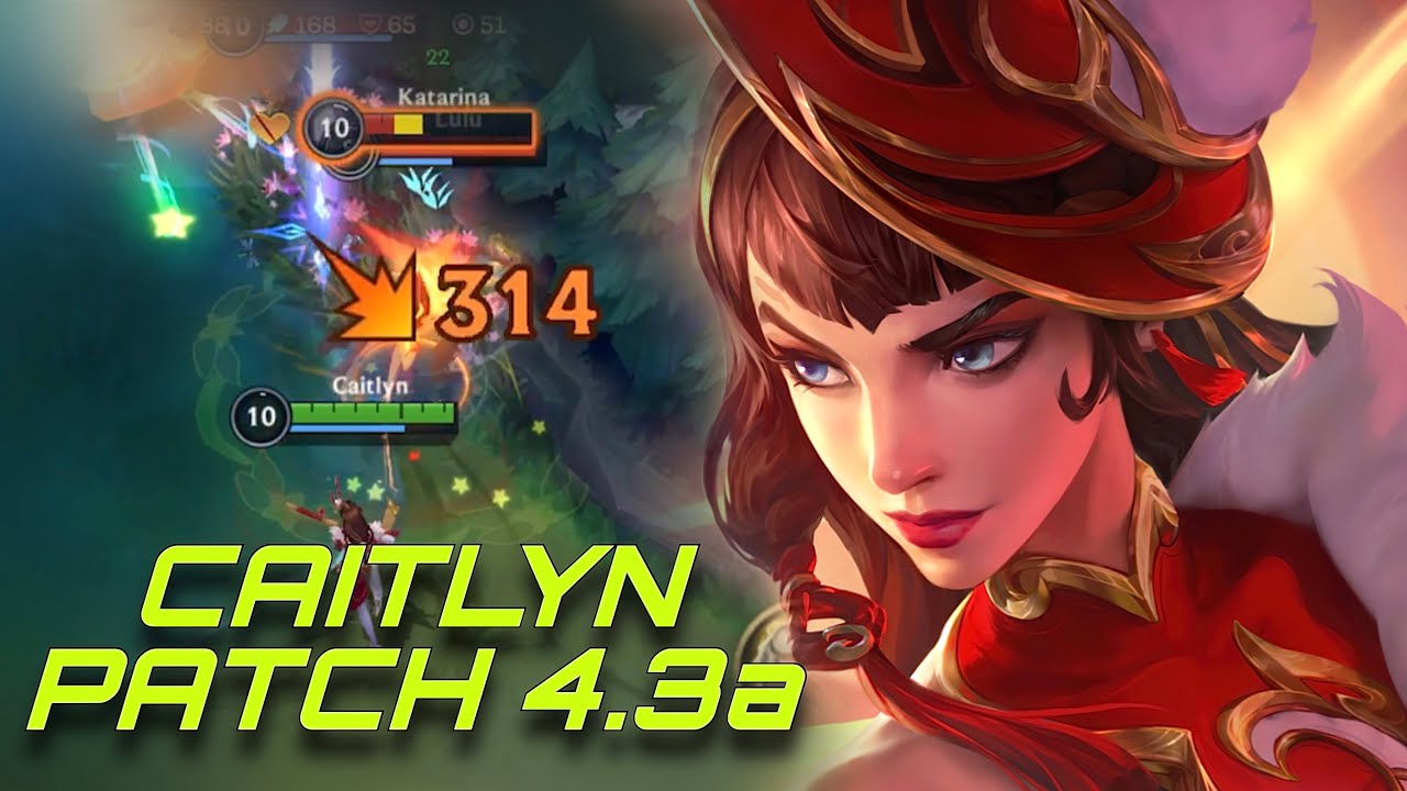 WILD RIFT CAITLYN BUFF IN PATCH 4.3a GAMEPLAY / CAITLYN AGAINST VAYNE LULU (MVP)