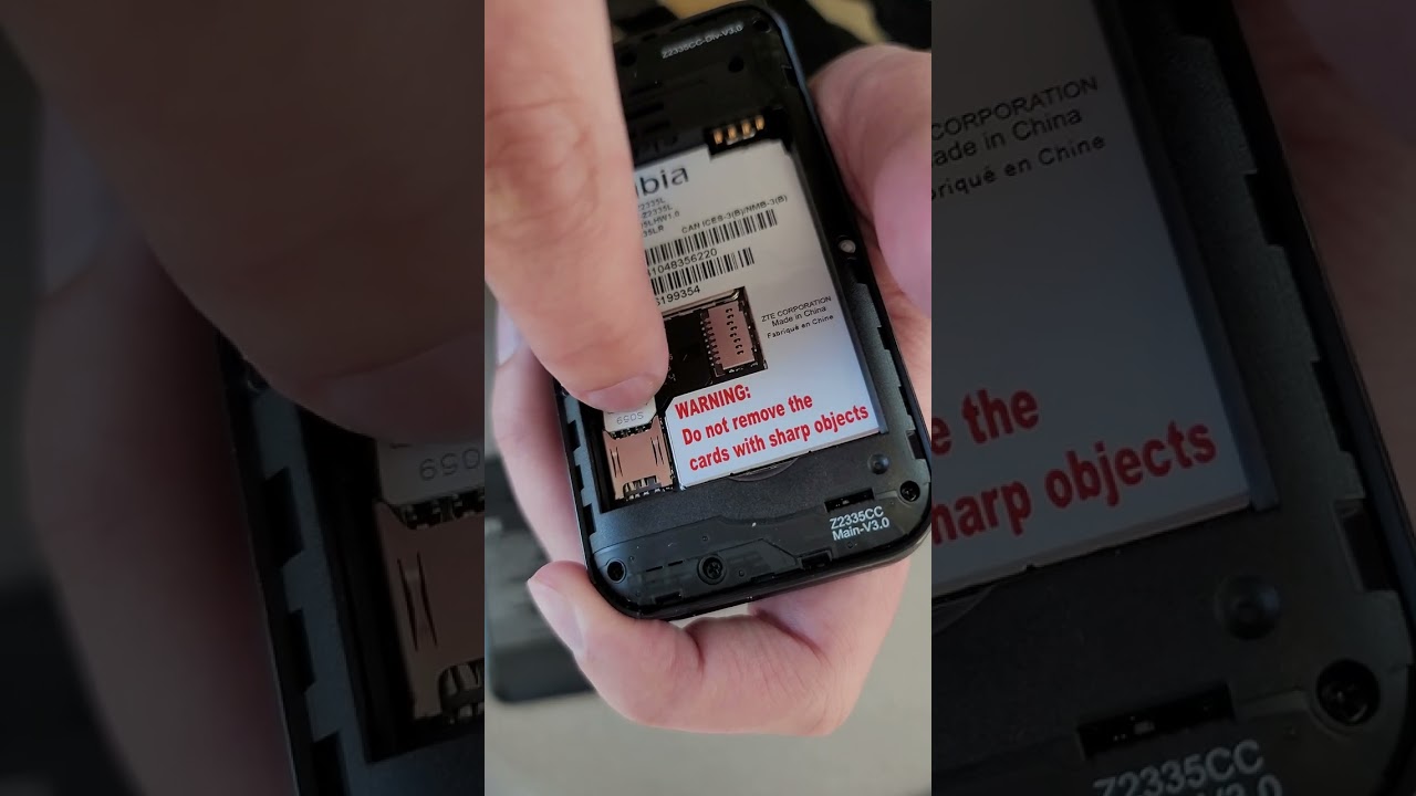 Nubia Cymbal 2 - How to Insert SIM Card