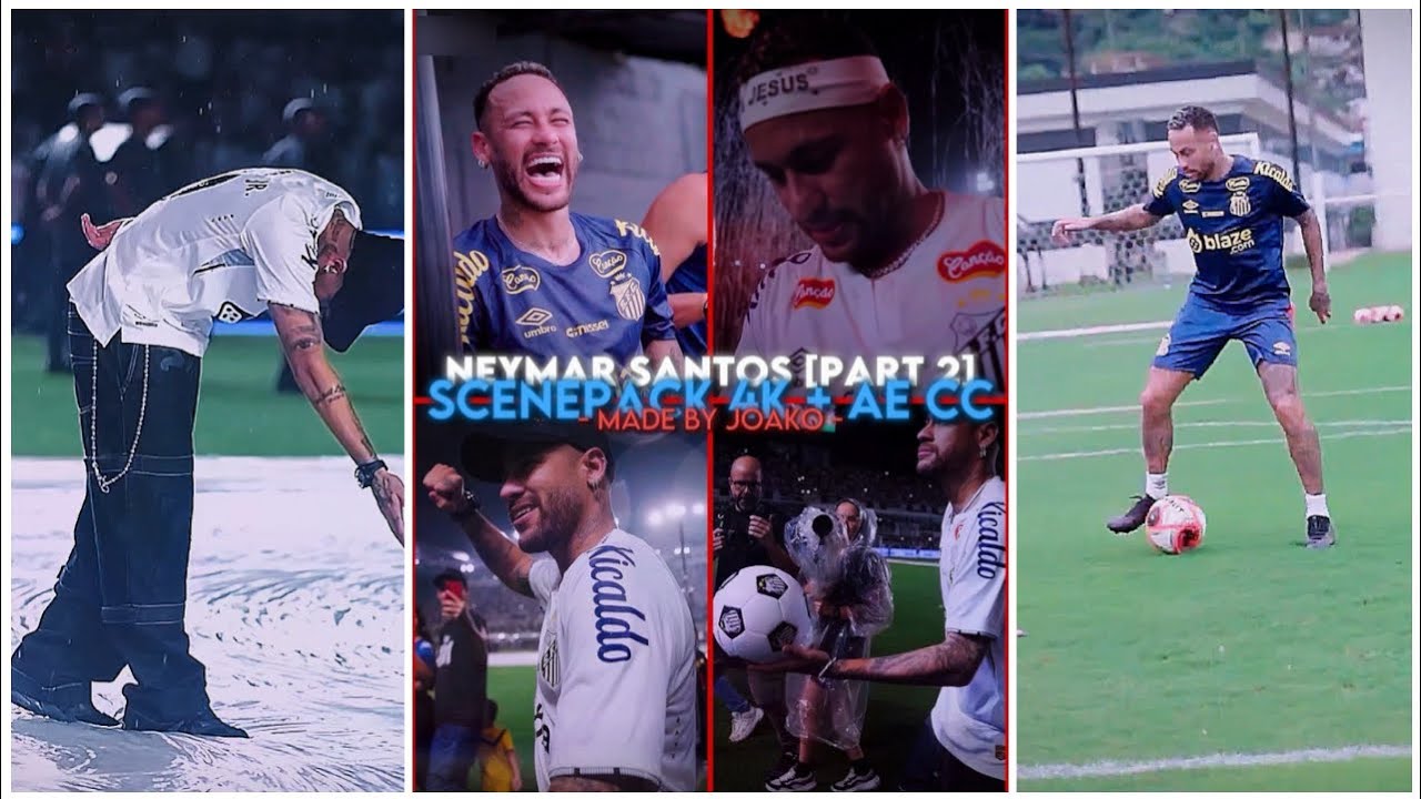 Neymar Santos 2025 [Part 2] / 5+ MINUTES ● MEGA SCENEPACK 4K ( With AE CC )
