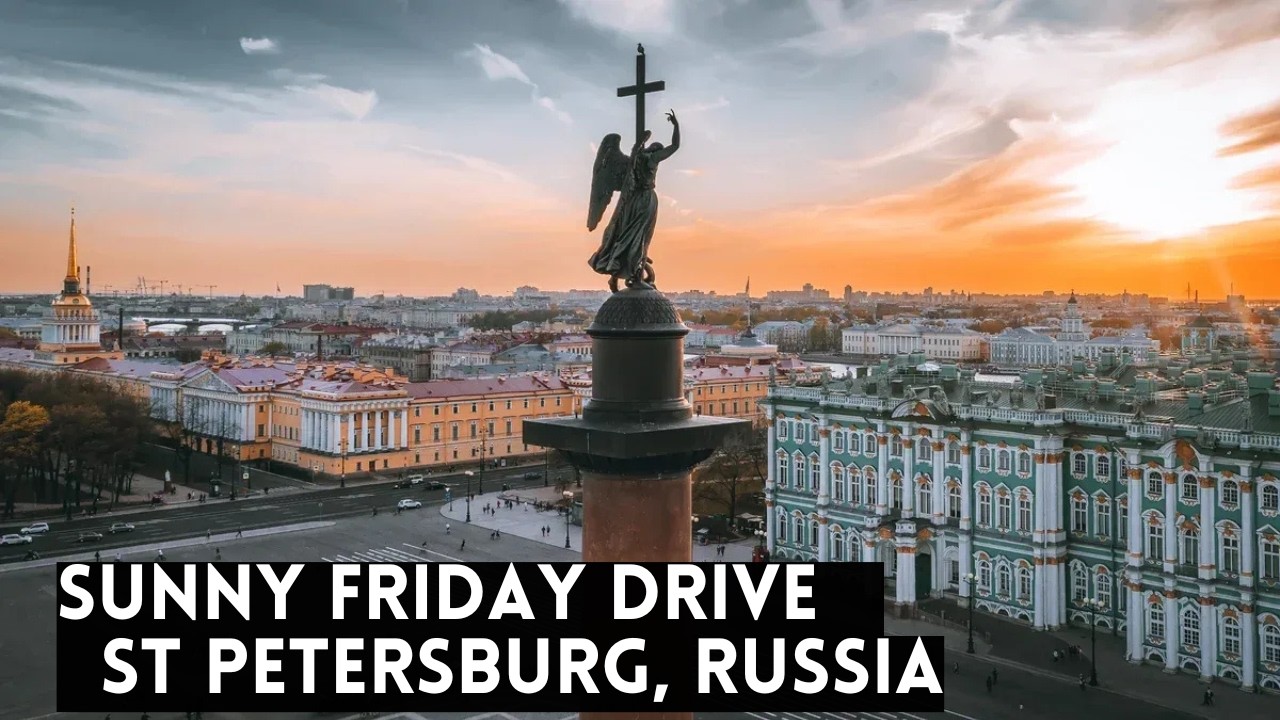 Sunny Friday Drive in St Petersburg, Russia | 13.03.2026