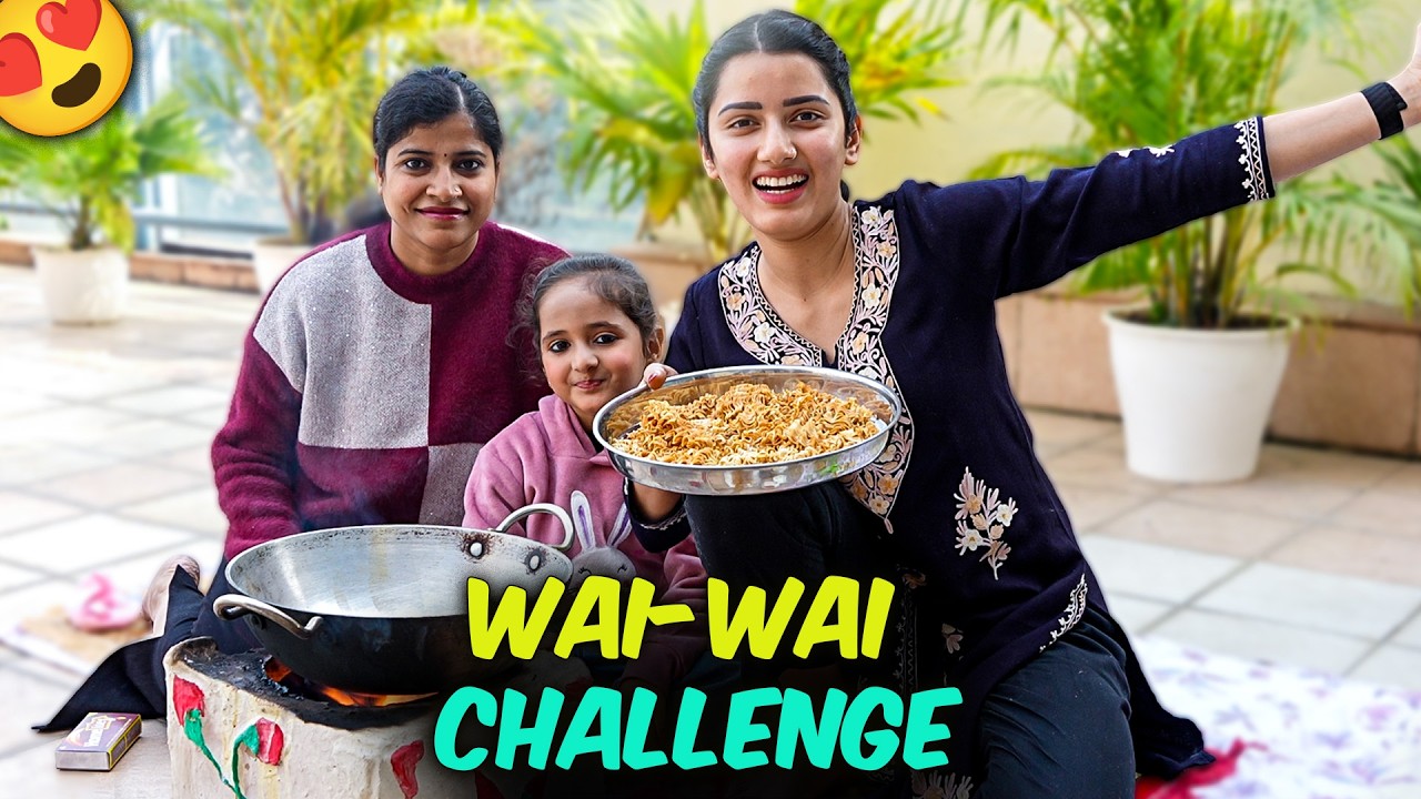 Wai - Wai Challenge is Here 🍝 | Lakhneet BTS
