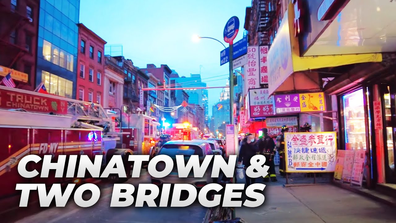 Walking NYC : Little Fuzhou Chinatown & Two Bridges, Manhattan (January 16, 2022)