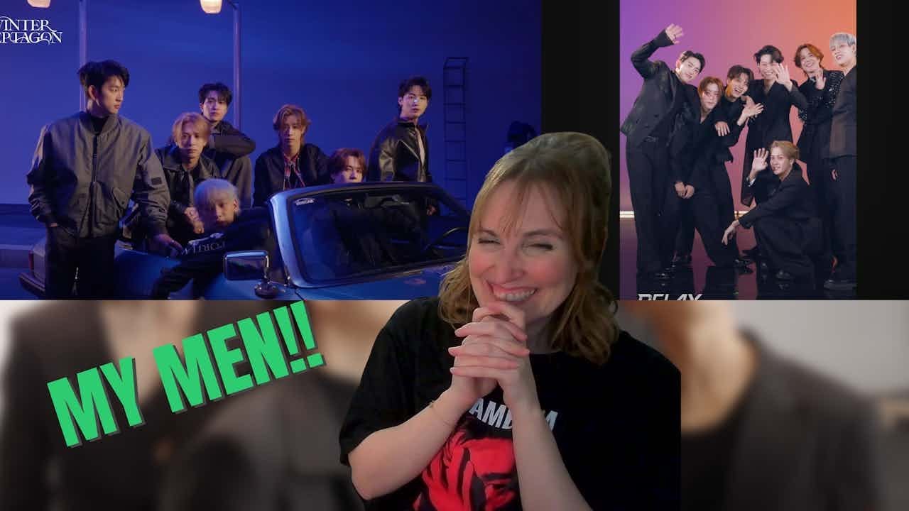 GOT7 [WINTER HEPTAGON] Jacket Behind The Scenes + 'PYTHON' Relay Dance REACTION