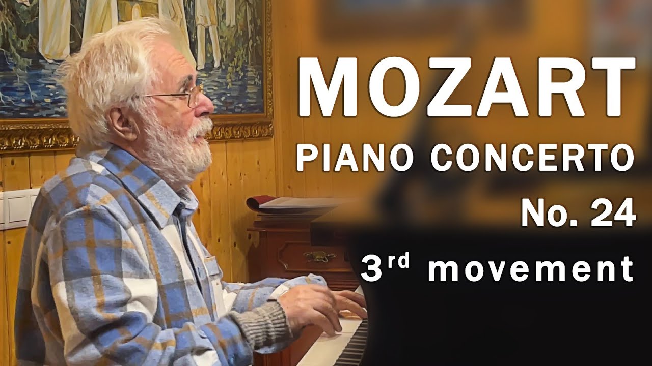 Mozart - Piano Concerto No. 24 - 3rd movement - grand piano + piano + digital orchestra