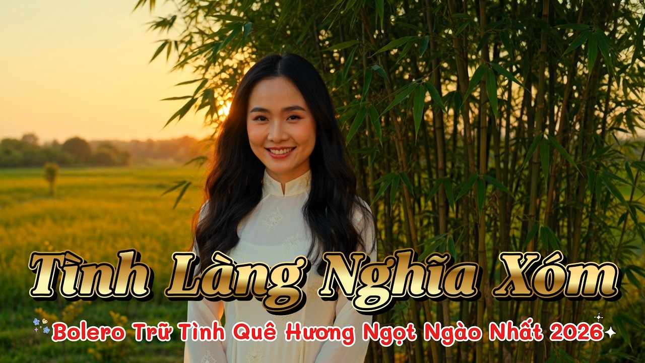 🎧 Tình Làng Nghĩa Xóm – Bolero Trữ Tình Quê Hương Ngọt Ngào Nhất 2026