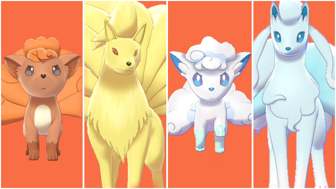VULPIX EVOLUTION TEAM! Vulpix, Ninetales Alola Moveset Pokemon