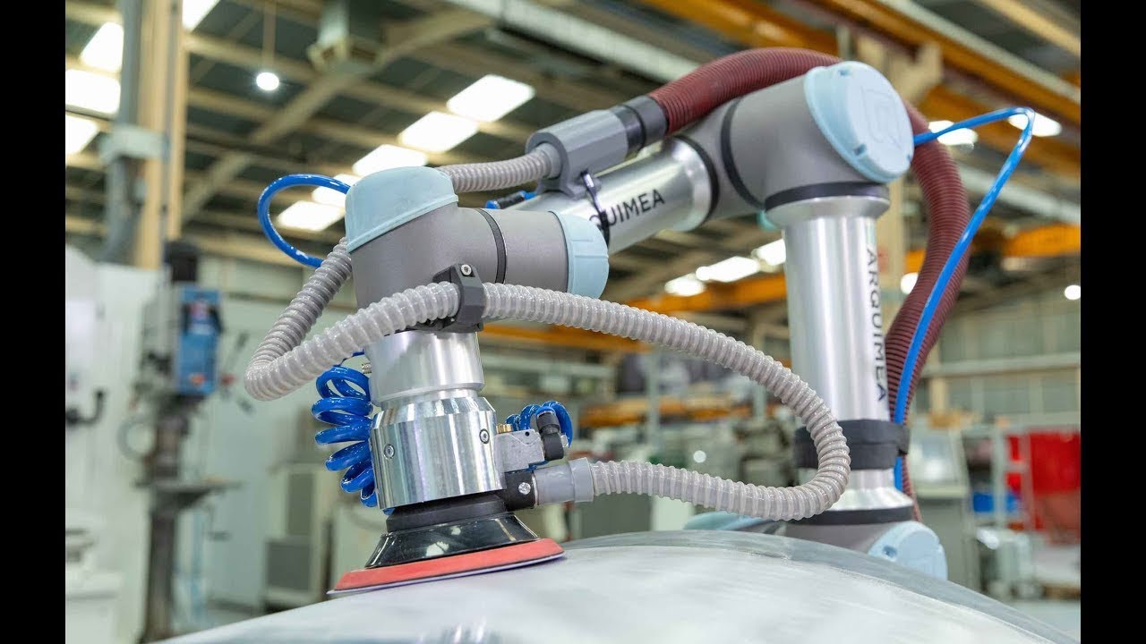 ARAS polishing and sanding kit for UR cobots family. ARAS by ARQUIMEA