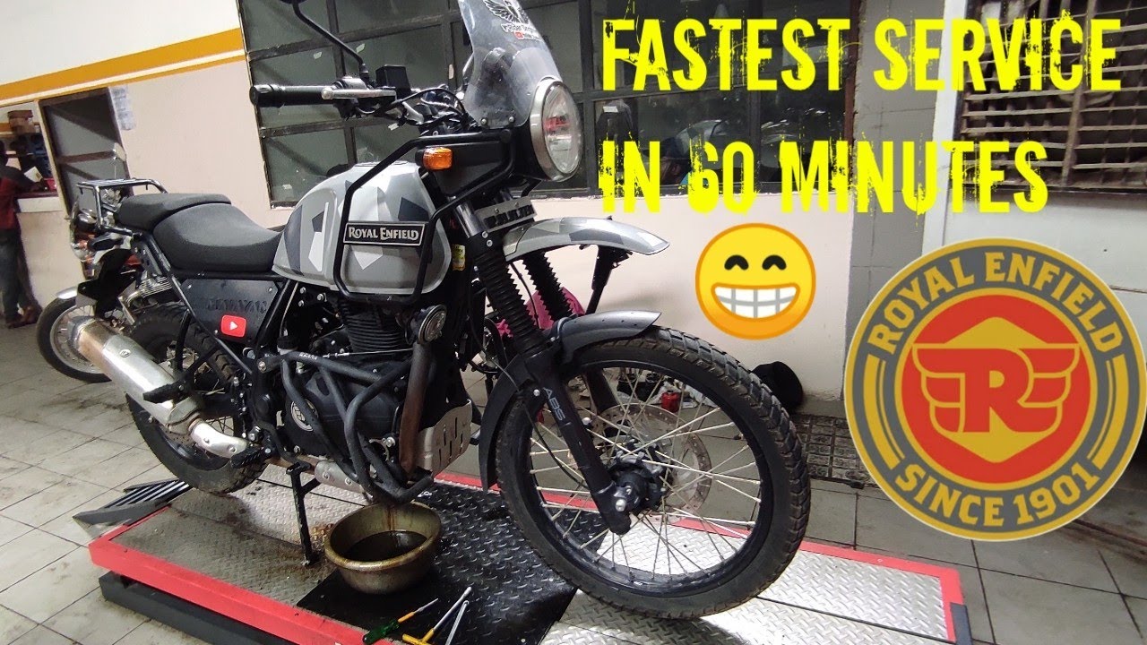 Fastest service in 60 minute royal Enfield showroom (Krishna motor agency Indore)😁😁