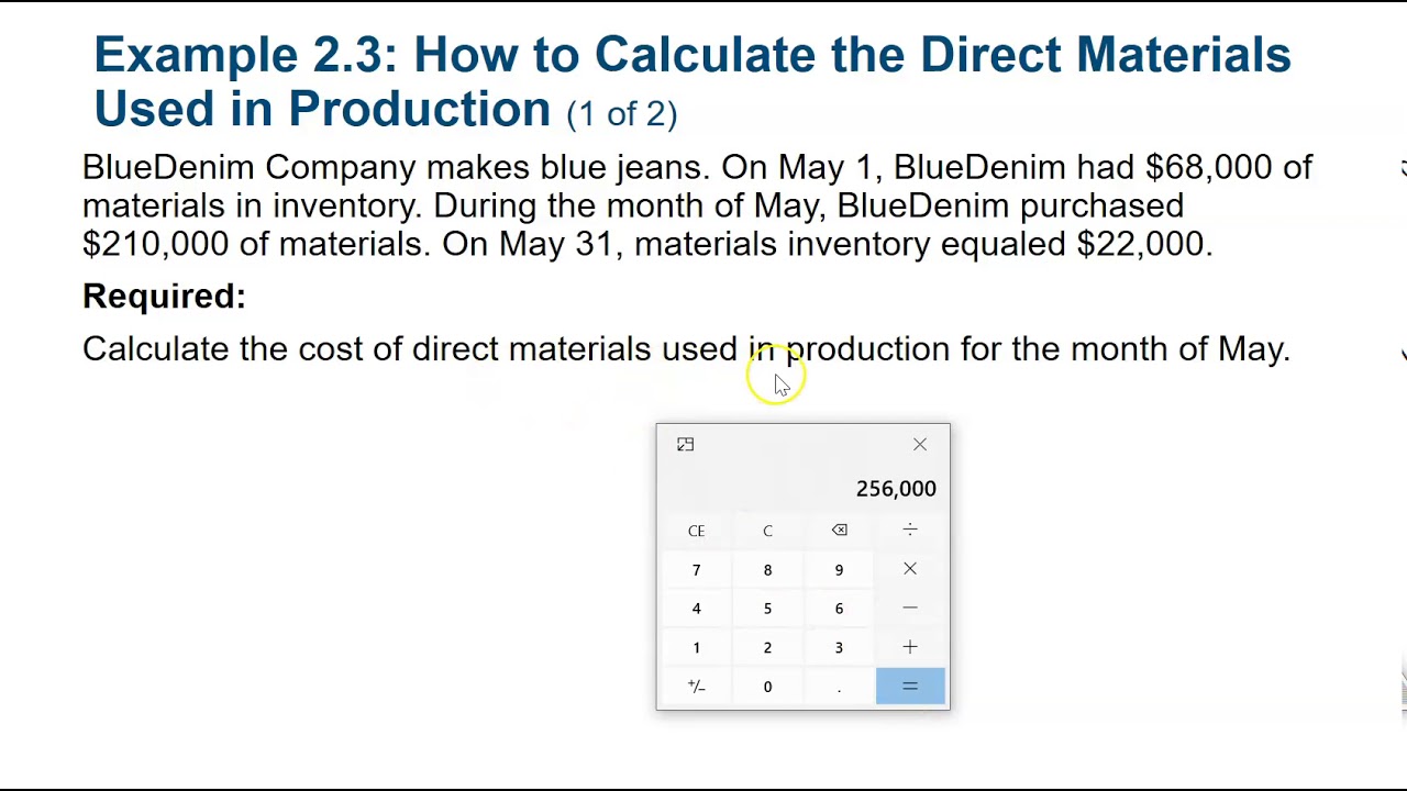 Managerial Accounting: Calculate Cost of Goods Manufactured