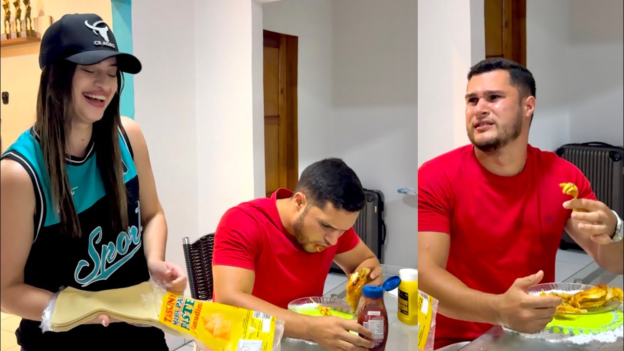 THAMIRES TROLA LEÔNCIO COM PASTEL DE PÉ DE GALINHA CRU 🤣 | THAMIRES THUANNY