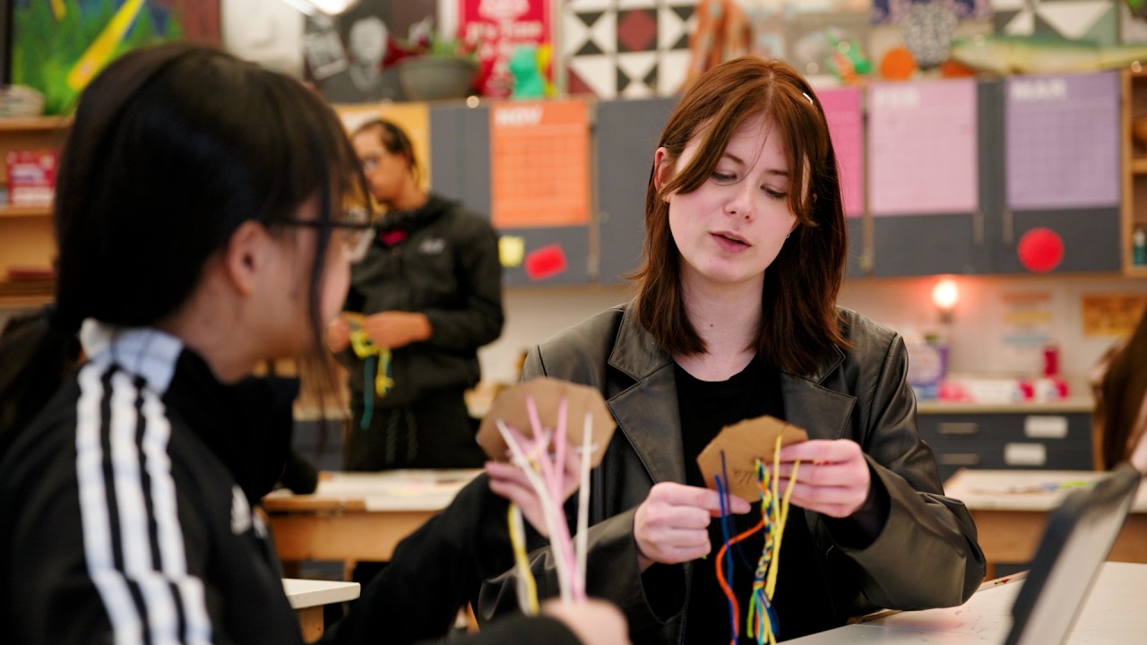 Weaving Conversation Skills Into High School Art Class