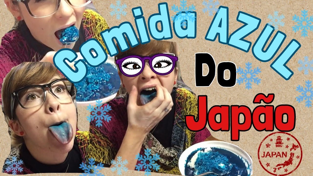 Comidas estranhas do Japão (CURRY AZUL)