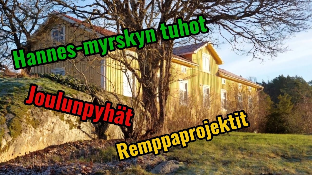 Hannes-myrskyn tuhot ja joulunpyhät