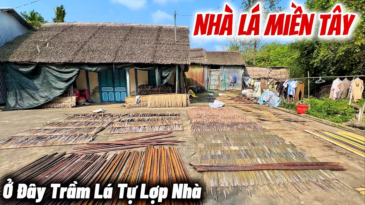 Nhà Lá Đơn Sơ, Xóm Nhỏ Nằm Nép Mình Trong Khu Vườn, Ở Đây Yên Bình Đến Lạ