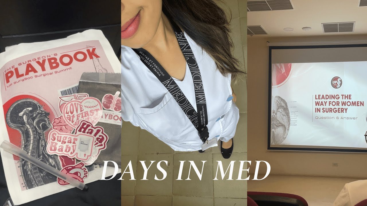 days in med school | upcm surgery event, library study, lots of presentations