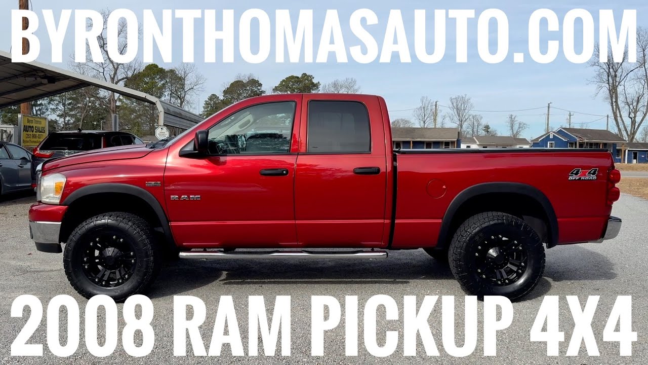 Пикап Dodge RAM 1500 4x4 2008 года выпуска с пробегом 152 000 миль - ByronThomasAuto.com - Скотла...