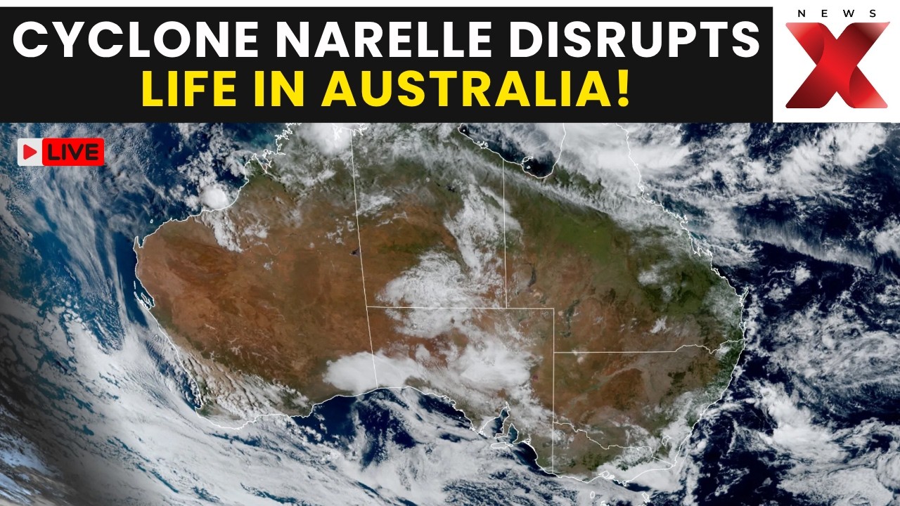 Cyclone Narelle LIVE | Australia Under Threat! Cyclone Unleashes Powerful Winds and Heavy Rain