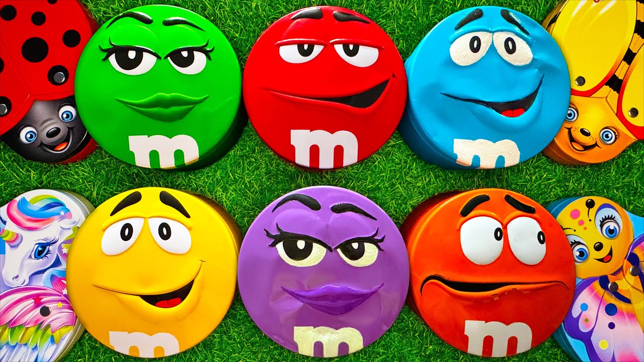 Satisfying Video | Unboxing Glossy Boxes with Colorful M&M'S and Chocolate Munz Candy ASMR