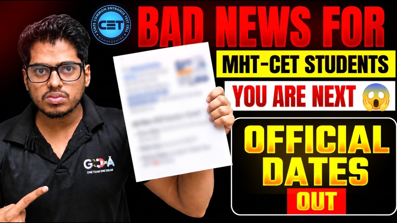 😡Bad News MHT-CET 2027 Expected Dates | Latest Update for Students By Abhishek Sir Chemistry ASC