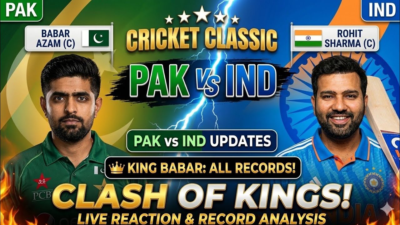 King Babar Azam | All-Time Records + Latest Pak vs Ind Big updates 