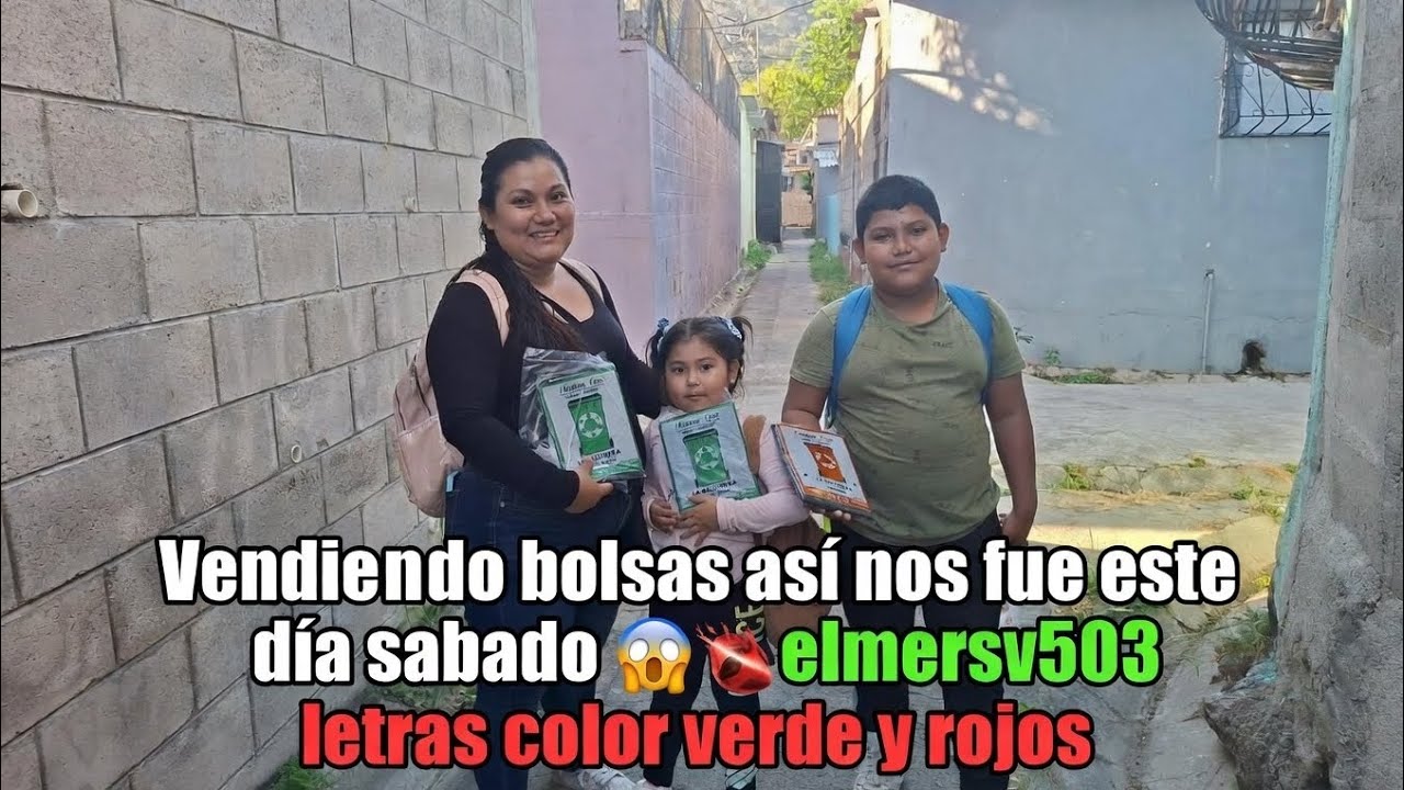 ASI ENPESAMOS EL DIA VENDIENDO BOLSAS #ELSALVADOR😱😎💣