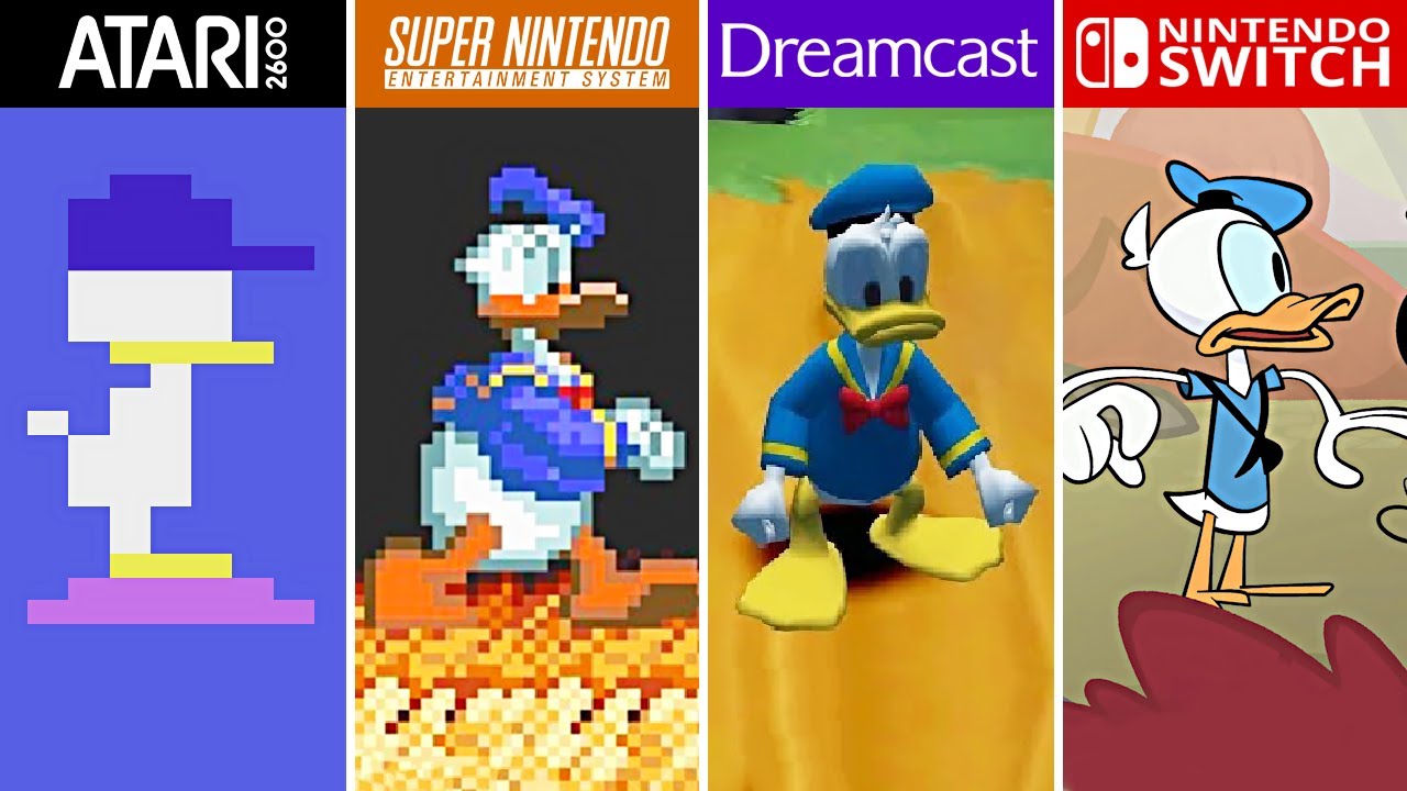 Evolution Of Donald Duck Games (1983 - 2023)