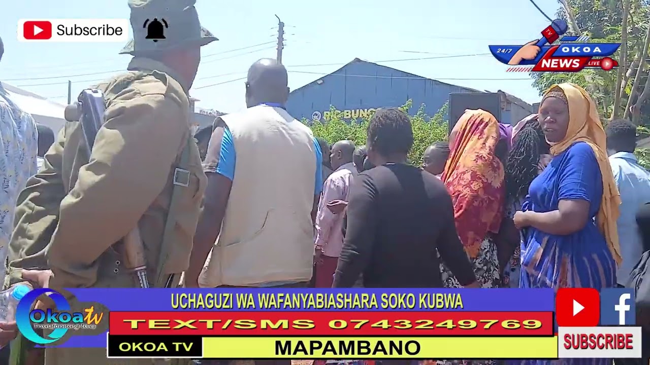 TETESI ZA WAFANYABIASHARA WA SOKO KUBWA MJINI BUNGOMA