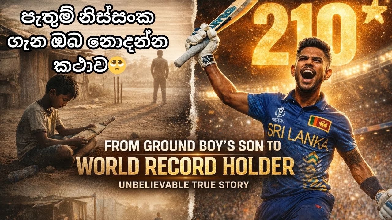 පැතුම් නිස්සංක: කළුතරින් ඇරඹි ලෝක වාර්තාගත සැබෑ ජීවිත කතාව | Pathum Nissanka Life Story