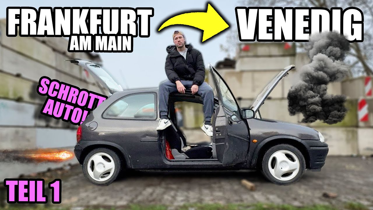 Kommt das 300&euro; SCHROTTAUTO von Frankfurt nach Venedig? | Teil 1
