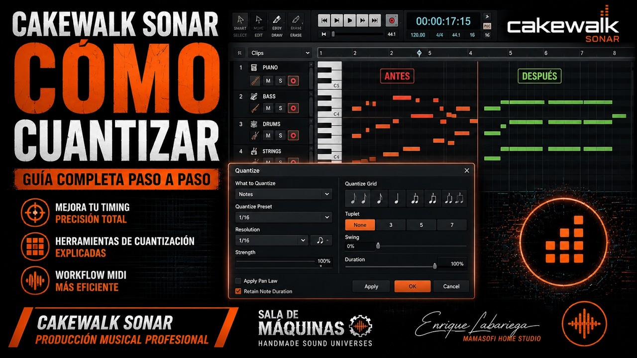 CAKEWALK SONAR | COMO CUANTIZAR | ENRIQUE LABARIEGA