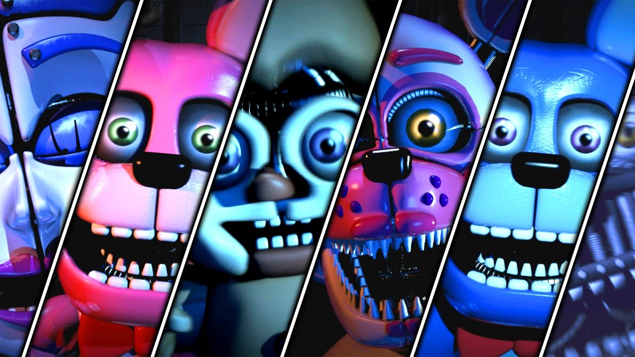 Five Nights at Freddy's Sister Location Custom Night All Jumpscares