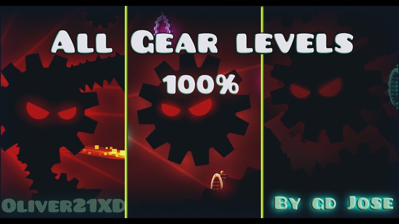 Geometry dash (41) Todos los niveles de la saga Gear-By Gd Jose