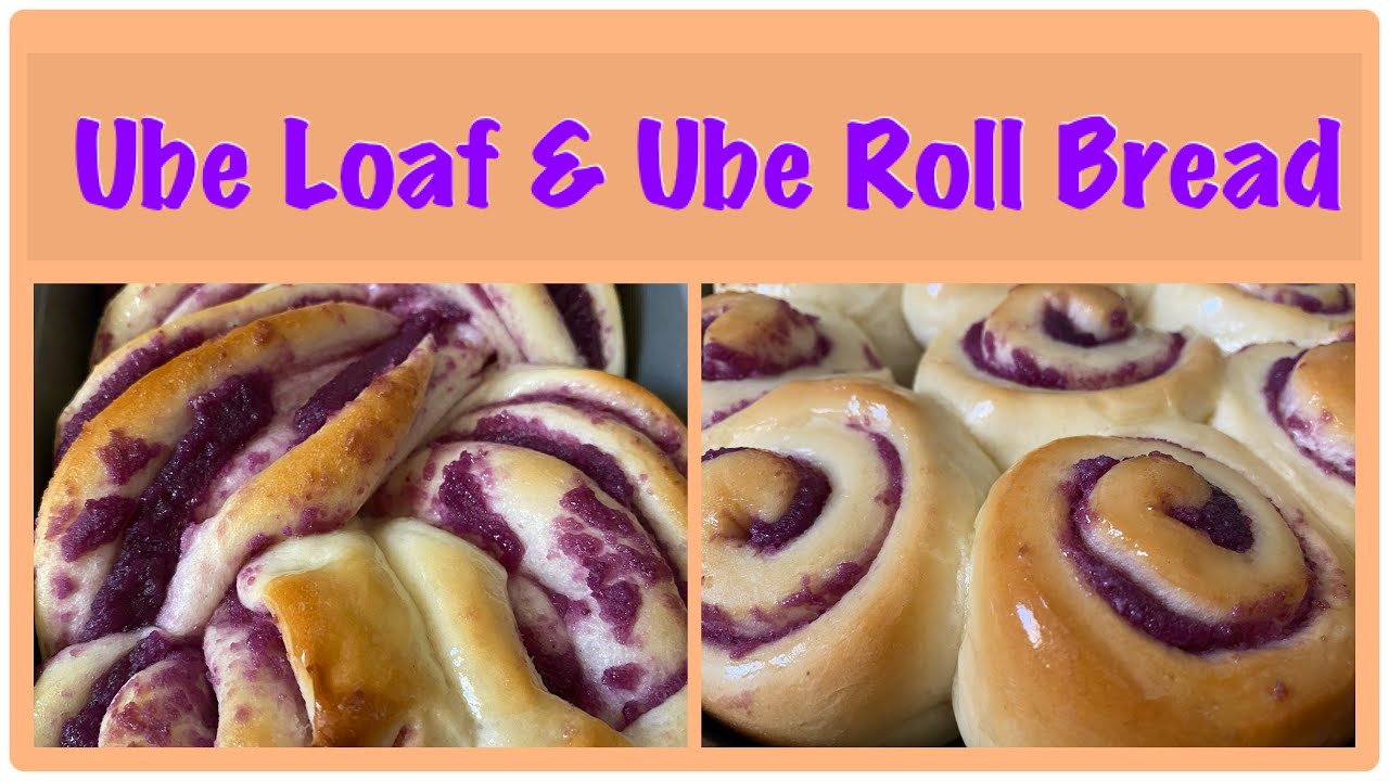 2 in 1 Recipe Ube Loaf and Ube Roll Bread