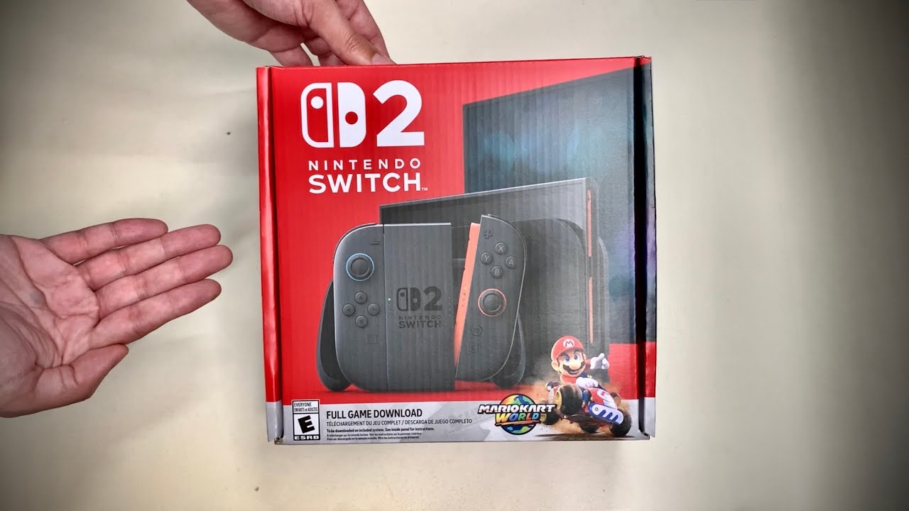 Распаковка комплекта Nintendo Switch 2 Mario Kart World | Лучшая портативная игровая консоль 2026...