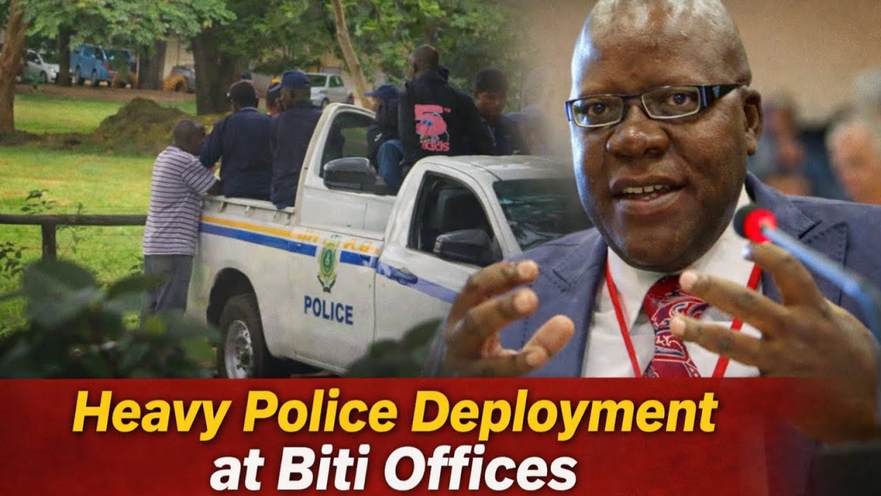 Breaking: Heavy Police Deployment at Biti Chambers After Protest Threat