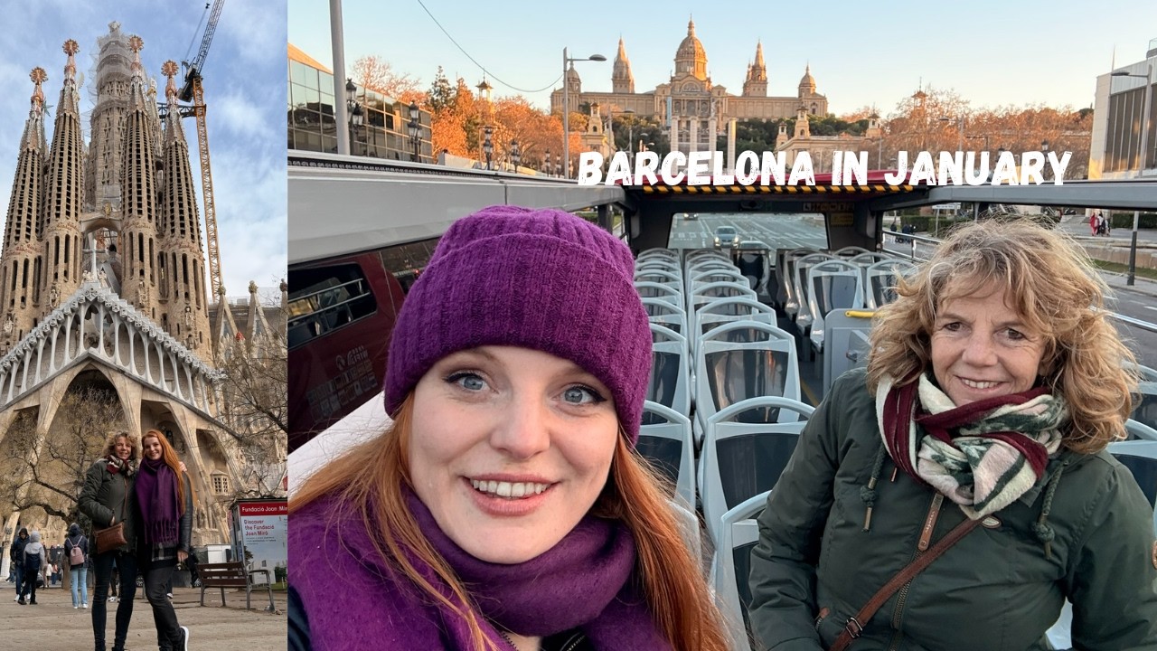 Barcelona in January With My Mom! Rainy Days, Tapas & Sagrada Familia Hop-On Hop-Off Bus & concert