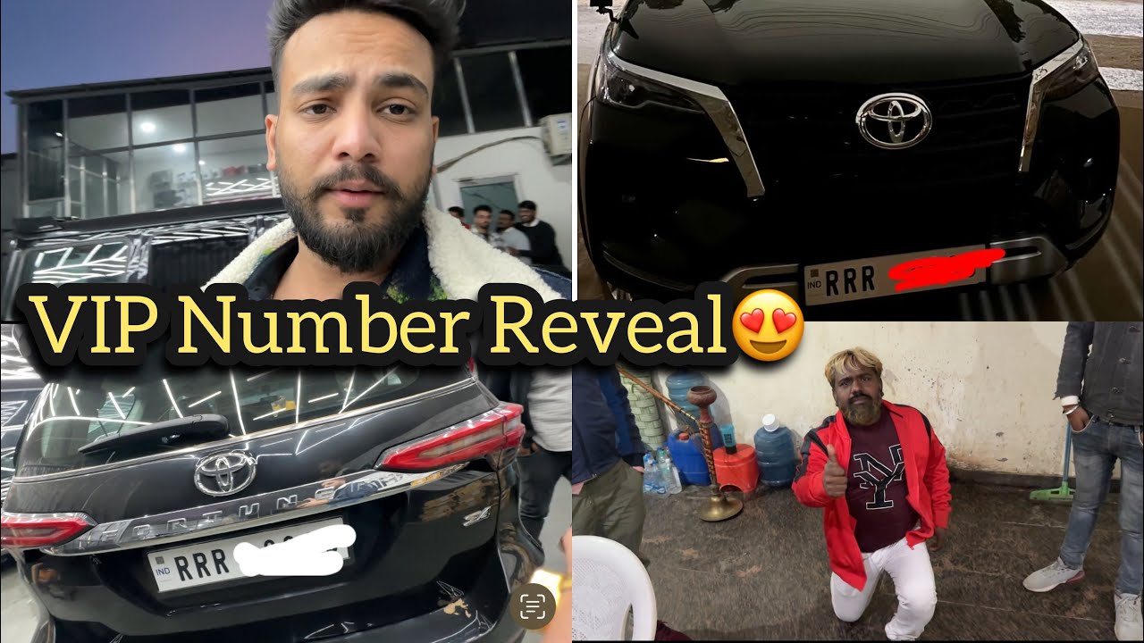 Our Black Fortuner VIP Number Reveal😍