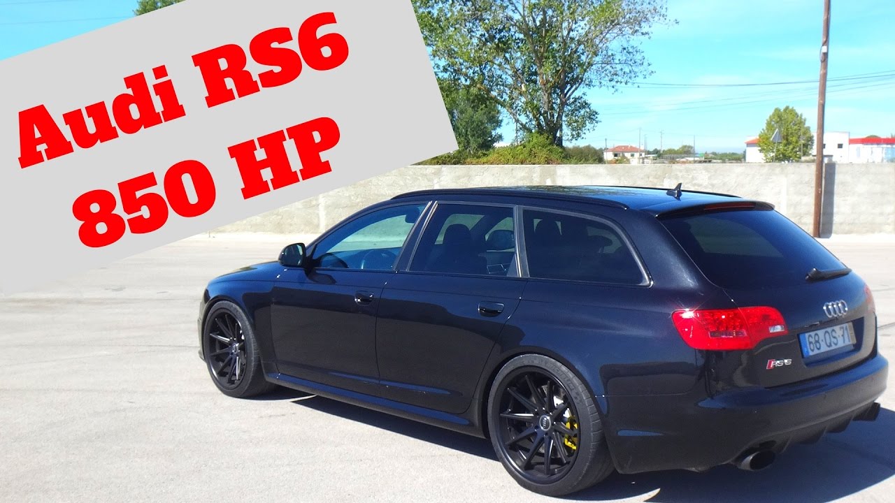 [ENG SUB]  Audi RS6 V10 850cv Portugal Stock and Modified Car Reviews