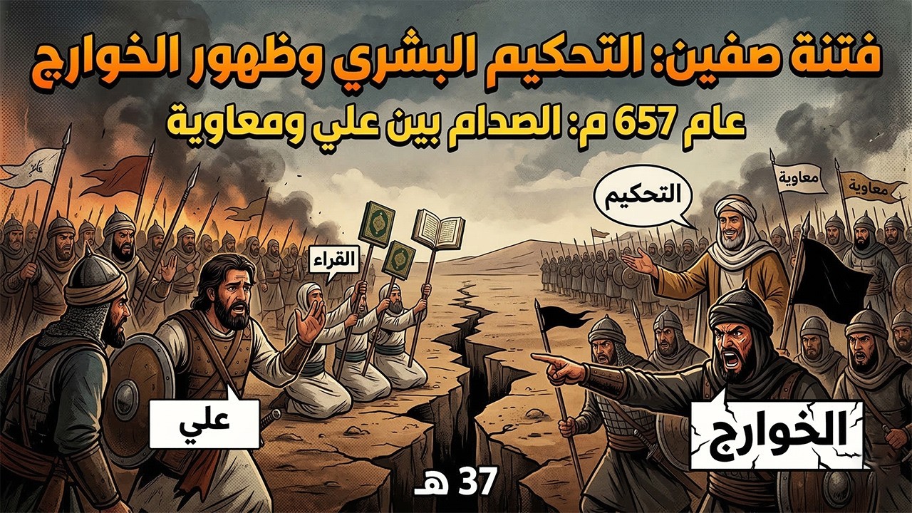 معركة صفين 657 م: الصدام بين علي ومعاوية وقصة التحكيم وظهور الخوارج