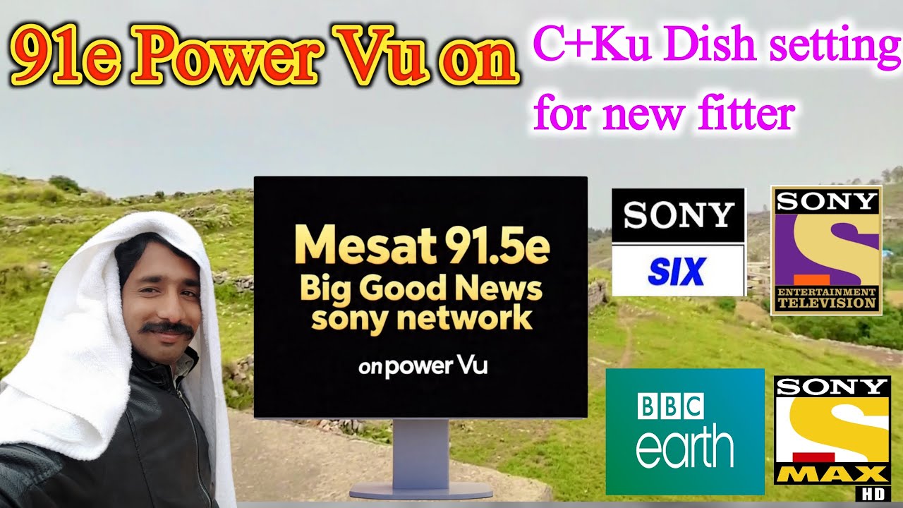 Sun direct 91.5e  ku band dish setting | Mesat 91.5e C band dish setting| 91e on 5 feet Dish setting