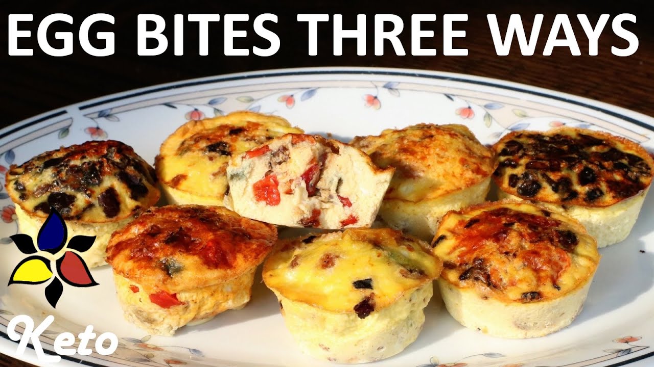 Keto Egg Bites 3 ways Starbucks Copycat – keto breakfast, gluten free recipe
