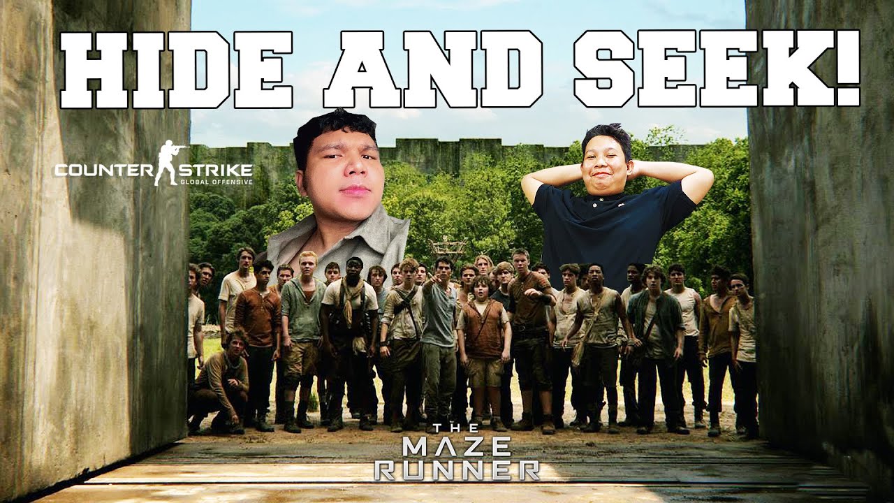 OOHAMI vs 100 main Sorok2 dekat MAZE RUNNER!😨 - CS:GO Hide & Seek (Malaysia)