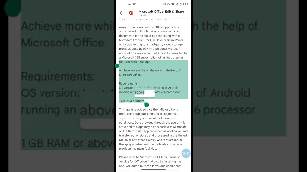 Download and install Microsoft Excel on Android phone