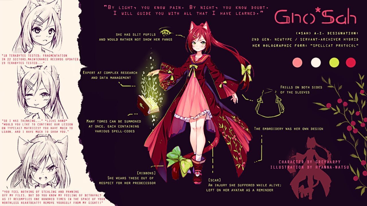【Speedpaint】 Gno*Sah Spellcat Protocol (Hyan Timelapse #218)