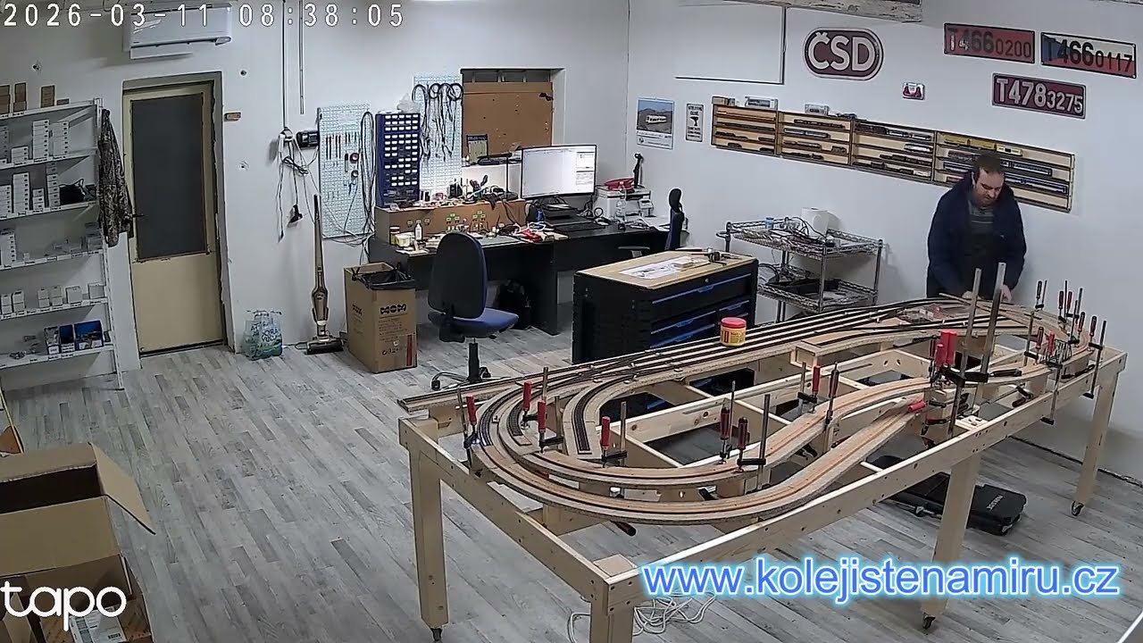 Kolejiště H0 320x120 cm - Průběh prací 3