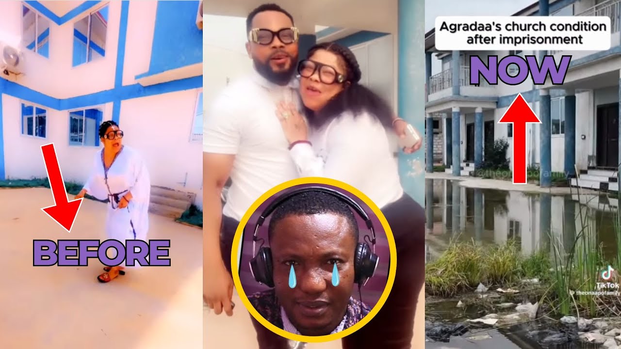 $&alpha;d😭 Agradaa's Church D&epsilon;str0y. Ahintasem Tv Cry Seeing Agradaa's Church Condition afta Impr!sonm&epsilon;&eta;t