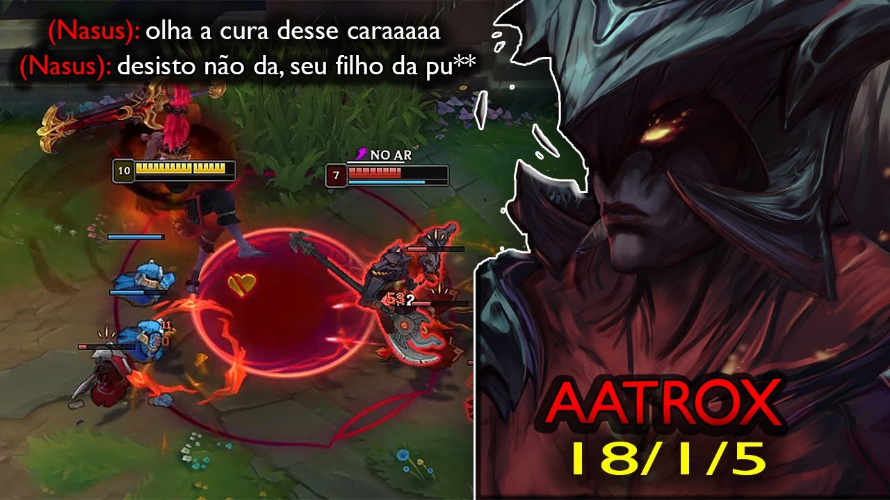 FIZ O TOP LANER INIMIGO QUITAR KKKK || Aatrox Gameplay